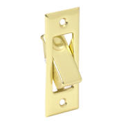 Ives Brass Pocket Sliding Door Bolt 3 1/16" x 15/32 Polished Brass