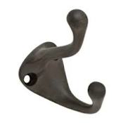Ives Step Up Traditional Cast Brass Coat and Hat Hook with 3-1/8" Projection Oil Rubbed Bronze