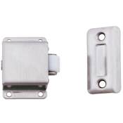 Ives Stainless Steel Roller latch 2 1/8" T x 1" W Strike Plate Satin Stainless Steel