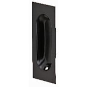 Ives Low Profile Wrought Brass Oblong Flush Pull 3 1/8" x 1 5/16" x 7/16" Oil Rubbed Bronze