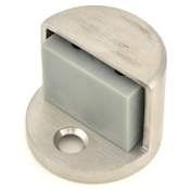 Ives Commercial Series 1-1/2" Floor Mounted Dome Door Stop Satin Chrome