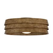 James Allan BreezeLite 25" Wide LED 3 Blade Fandelier Brown