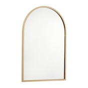 James Allan Mila 20"W x 30"H Arched Beveled Metal Framed Accent Mirror Gold
