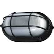 James Allan Beret 1 Light Outdoor Wall Sconce with Frosted Glass Shade Black