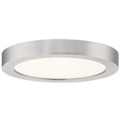 James Allan Randolph 8" Wide LED Flush Mount Ceiling Fixture Brushed Nickel