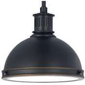 James Allan Effingham Single Light 10" Wide Mini Pendant Autumn Bronze