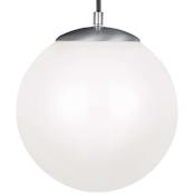 James Allan Clay Single Light 10" Wide Full Sized Pendant Satin Aluminum