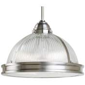 James Allan Effingham 2 Light 13" Wide Full Size Pendant Brushed Nickel