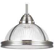 James Allan Effingham Single Light 11" Wide Full Sized Pendant Brushed Nickel