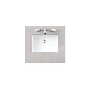 James Martin Vanities 26" Quartz Vanity Top with 1 Undermount Porcelain Sink and 3 Faucet Holes Eternal Serena