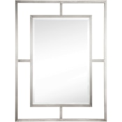 James Martin Vanities Boston 30" W x 40" H Rectangular Bathroom Mirror Brushed Nickel