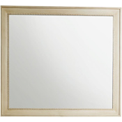James Martin Vanities Bristol 44" W x 40" H Rectangular Wood Framed Bathroom Wall Mirror Vintage Vanilla
