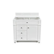 James Martin Vanities Bristol 36" Single Basin Hardwood Vanity Cabinet Only Bright White
