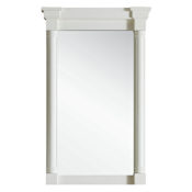 James Martin Vanities Savannah and Providence 27" W x 43" H Traditional Rectangular Framed Bathroom Wall Mirror Bright White