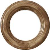James Martin Vanities Malibu 26" Diameter Transitional Circular Wood Framed Bathroom Wall Mirror Honey Alder