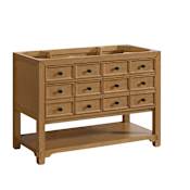 James Martin Vanities Malibu 48" Single Free Standing Vanity Cabinet - Less Vanity Top Amber Birch