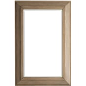 James Martin Vanities Portland 28" W x 42" H Transitional Rectangular Wood Framed Bathroom Wall Mirror Whitewashed Walnut