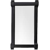 James Martin Vanities Brittany 21-5/8" W x 39-3/16" H Transitional Rectangular Wood Framed Bathroom Wall Mirror Black Onyx