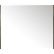 James Martin Vanities Rohe 48" W x 40" H Rectangular Stainless Steel Framed Bathroom Wall Mirror Champagne Brass