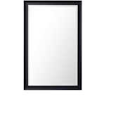 James Martin Vanities Glenbrooke 26" W x 40" H Transitional Rectangular Wood Framed Bathroom Wall Mirror Black Onyx
