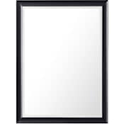 James Martin Vanities Glenbrooke 30" W x 40" H Transitional Rectangular Wood Framed Bathroom Wall Mirror Black Onyx