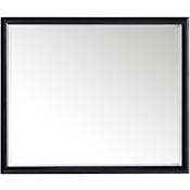 James Martin Vanities Glenbrooke 48" W x 40" H Rectangular Wood Framed Bathroom Wall Mirror Black Onyx