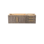 James Martin Vanities Columbia 48" Single Wall Mounted Vanity Cabinet - Less Vanity Top Ash Gray