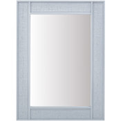 James Martin Vanities Solene 28"W x 38"H Rectangular Flat Framed Wall Mounted Bathroom Mirror Serenity Blue