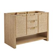 James Martin Vanities Solene 48" Free Standing Single Basin Poplar Wood Vanity Cabinet Only Seaside Oak