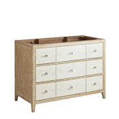 James Martin Vanities Celeste 48" Single Basin Wood Vanity Cabinet Only Sunwashed Oak / Embossed Shagreen