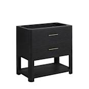 James Martin Vanities Lucian 36" Single Free Standing Vanity Cabinet - Less Vanity Top Carbon Oak