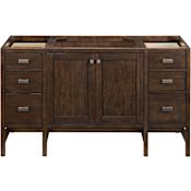 James Martin Vanities Addison 60" Single Basin Hardwood Vanity Cabinet Only Mid Century Acacia