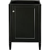 James Martin Vanities Britannia 24" Single Basin Poplar Wood Vanity Cabinet Only Black Onyx