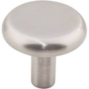 Jeffrey Alexander Seaver 1-1/4" Round Smooth Flat Mushroom Cabinet Knob / Drawer Knob Satin Nickel