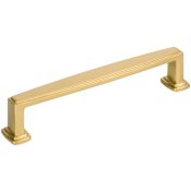 Jeffrey Alexander Richard 5-1/16" (128mm) Center to Center Contemporary Grip Cabinet Handle / Drawer Pull Brushed Gold