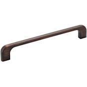 Jeffrey Alexander Alvar 6-5/16" (160mm) Center to Center Curved Slim Cabinet Handle / Drawer Pull Brushed Oil Rubbed Bronze