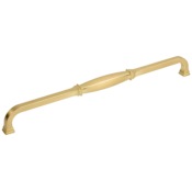 Jeffrey Alexander Audrey 12" Center to Center Regency Glam Traditional Large Cabinet Handle / Drawer Pull Brushed Gold