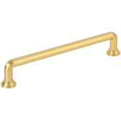 Jeffrey Alexander Davis 6-1/4 Inch Center to Center Handle Cabinet Pull Brushed Gold