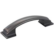 Jeffrey Alexander Annadale 3-3/4" Wide Arch Bow Cabinet Handle / Drawer Pull Brushed Oil Rubbed Bronze