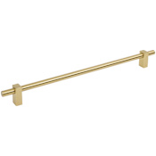 Jeffrey Alexander Larkin 12" (305 mm) Center to Center Large Cabinet Bar Handle / Cabinet Bar Pull Brushed Gold