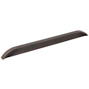 Jeffrey Alexander Elara 12" Center to Center European Style Flush Pinch Style Tab Solid Arched Large Cabinet Pull / Drawer Pull Brushed Oil Rubbed Bronze