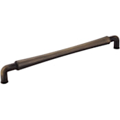 Jeffrey Alexander Bremen 2 -12" Center to Center Bold Country Industrial Barrel Appliance Pull / Handle Antique Brushed Satin Brass
