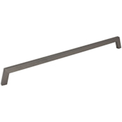 Jeffrey Alexander Ivan 18" Center to Center Mid Century Modern Angled Arch Appliance Handle / Appliance Pull Brushed Pewter