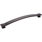 Jeffrey Alexander Delmar 12" Center to Center Designer Flat Square Appliance Pull / Handle Brushed Oil Rubbed Bronze