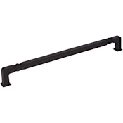Jeffrey Alexander Tahoe 12" Center to Center Rustic Twist Square Appliance Handle / Appliance Pull Black