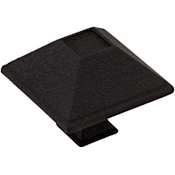 Jeffrey Alexander Tahoe 1-1/2" Pyramid Square Rustic Cabinet Knob / Drawer Knob Black