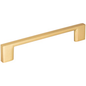 Jeffrey Alexander Sutton 5-1/16" (128 mm) Center to Center Square Linear Bar Handle Cabinet Handle / Drawer Pull Brushed Gold