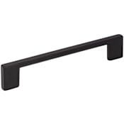 Jeffrey Alexander Sutton Pack of (20) 5-1/16" (128 mm)  Center to Center Squared Sleek Cabinet Handles / Drawer Pulls Matte Black