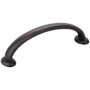 Jeffrey Alexander Hudson 3-3/4" Center to Center Curved Arch Bow Cabinet Handle / Drawer Pull Brushed Oil Rubbed Bronze