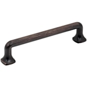 Jeffrey Alexander Griffin 5-1/16" (128mm) Center to Center Modern Industrial Farmhouse Cabinet Handle / Drawer Pull Brushed Oil Rubbed Bronze